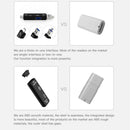 10PCS*5 in 1 USB 3.0 Type C / USB / Micro USB SD TF Memory Card Reader OTG Adapt