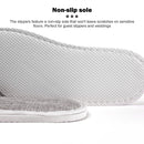 SPA Slippers - Non-slip Closed Toe Slippers for Home Hotel Guest (Grey)