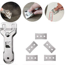 5pcs Blade Cleaning Brush Renovation Glass Ceramic Hob Scraper Cleaner Remover