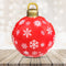 #A 60cm PVC Inflatable Christmas Ball Hanging Tree Door Wall Ornament Balloon De