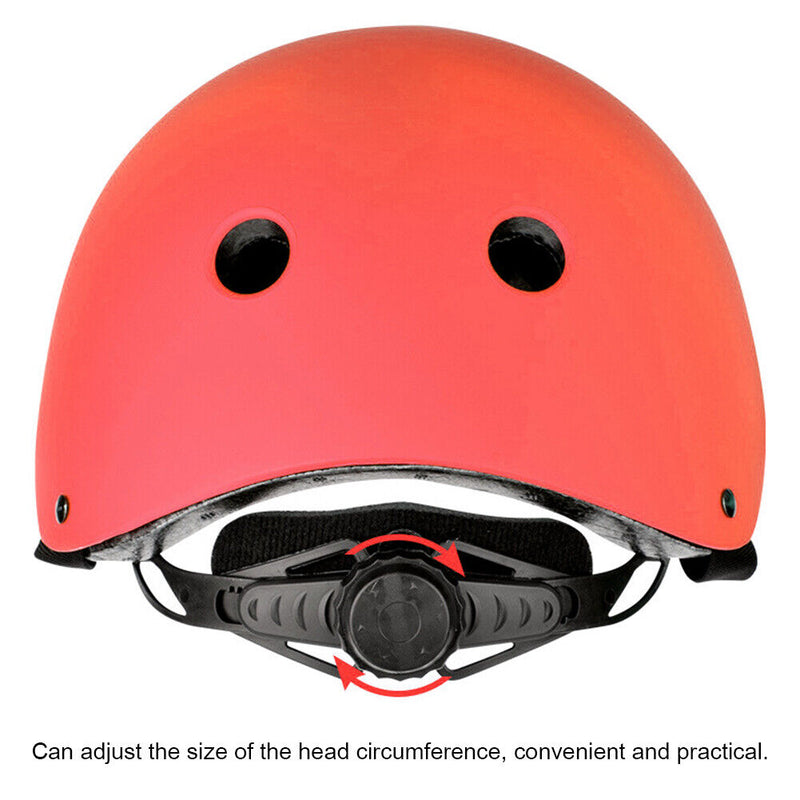 Children Skateboard Plum Helmets Bike Skating Protective Helmet (Red M) Newly