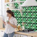 10pcs Retro Floor Tiles Wall Stickers Self-Adhesive Waterproof PVC Decals Mural