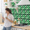 10pcs Retro Floor Tiles Wall Stickers Self-Adhesive Waterproof PVC Decals Mural