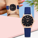 Women Watch Fashion PU Leather Strap Quartz Analog Casual Wristwatch