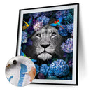 Animal in the Grass Oil Paint By Numbers Kit DIY Acrylic Painting on Canvas A