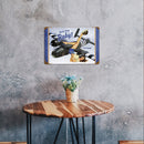 Airplane Woman Retro Metal Plate Tin Sign Plaque Poster for Bar Club Cafe