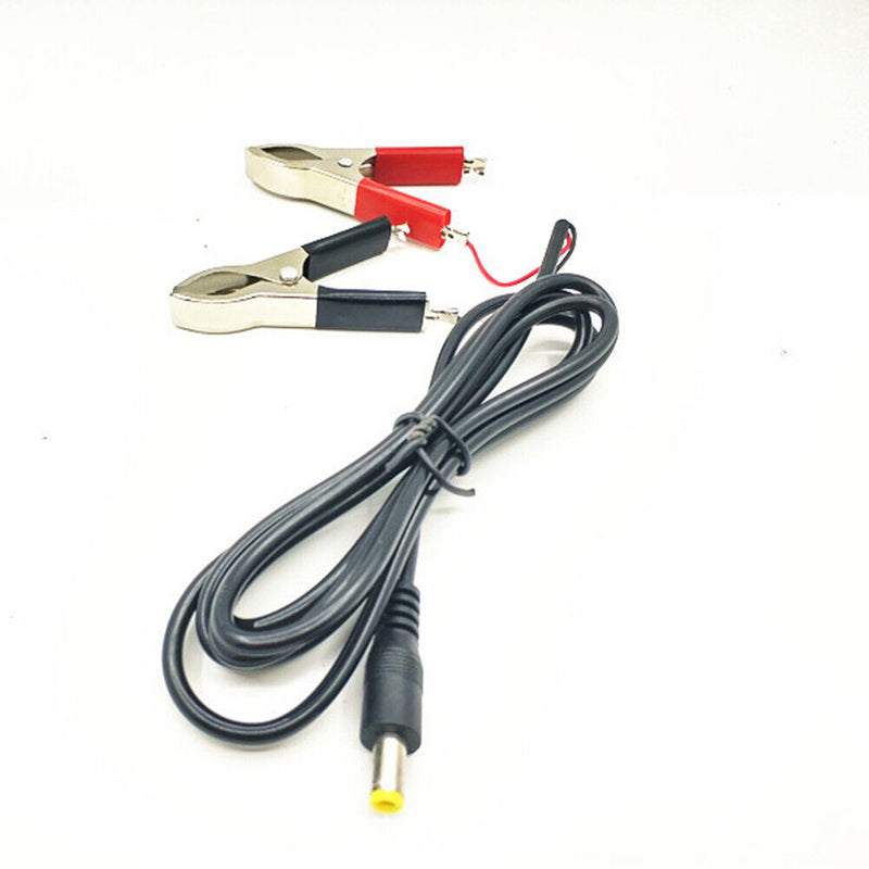 1.5m 12V/24V Universal Battery Crocodile Clip Cable DC Plug Alligator Clamp Wire