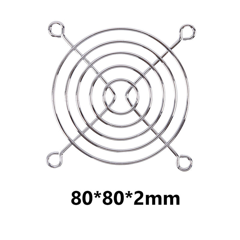 5pcs PC Case Fan Grills Computer Cooling Fan Finger Guard Protector (80mm) Newly