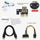 VER009S Plus PCIe Riser Card USB 3.0 Cable PCI-E Express 1x to 16x Extender
