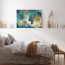 Map Abstract Oil Paint By Numbers DIY Picture Hand Painted Wall Art Craft G