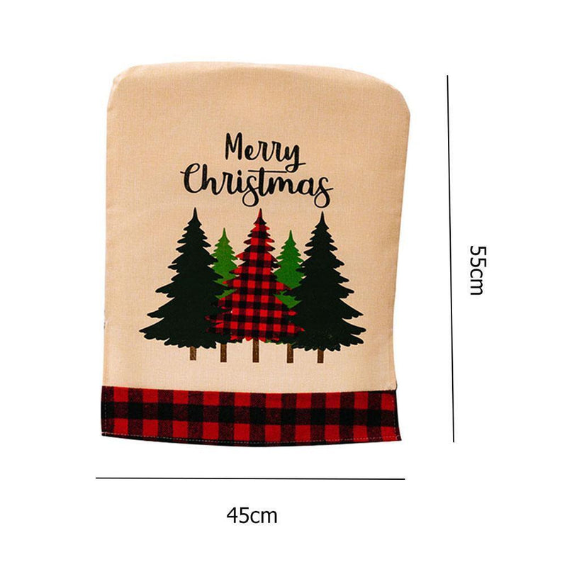 Christmas Chair Back Cover Cloth Christmas Chair Cap for Home Table Dinner Decor
