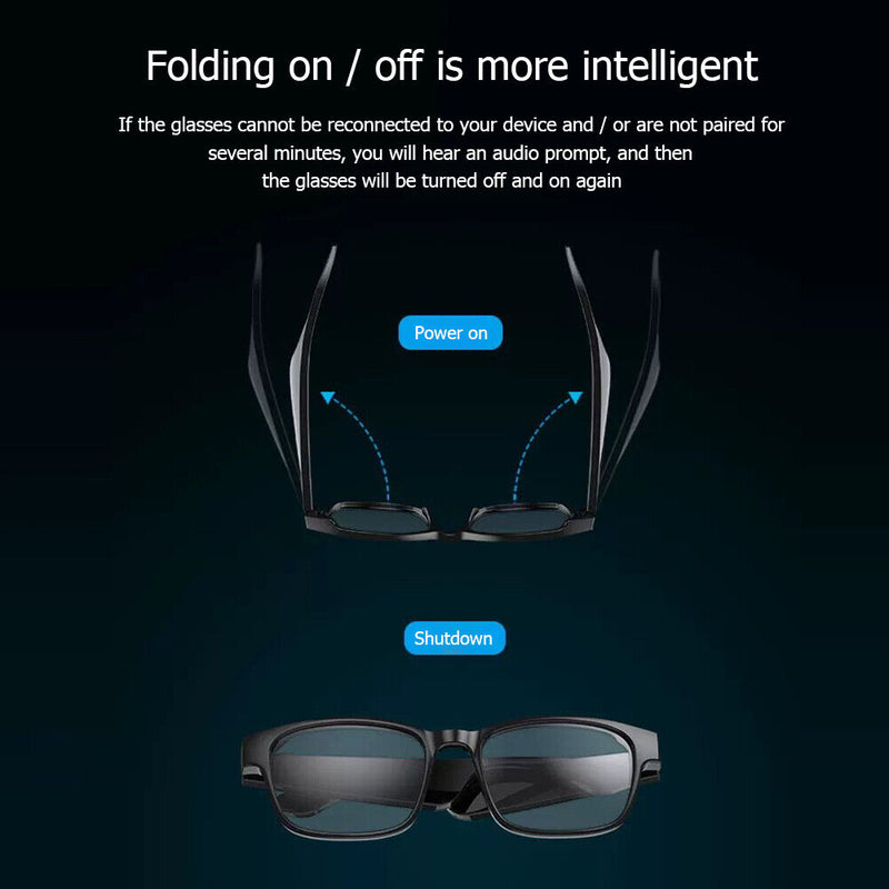 Smart Glasses Bluetooth Compatible Stereo Glasses for Myopia