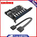 ORICO USB3.0 PCI-E 1X Extender PCIE Riser Adapter Card SATA 15 Pin Power Cable