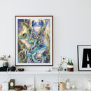 5D DIY Diamond Painting Full Square Drill Color Frogs Wall Decor Rhinestone Art