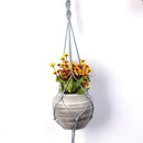 Plant Hanger Braided Flowerpot Lifting Rope Hanging Holder(Grey) Newly