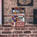Tin Plate Wall Sign Retro Painting Letter Sexy Woman Metal Plate Poster for Bar