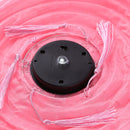 Solar Nylon Lantern Lamp Waterproof Hanging Light Festival Decor (Pink) Newly