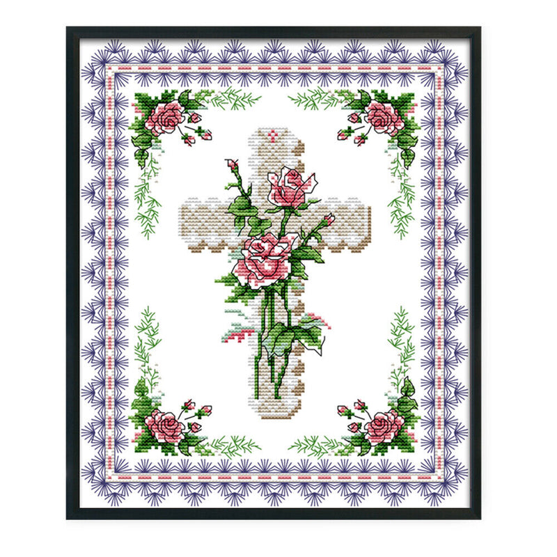 14CT Stamped Cross Stitch Kit DIY Magic Print Needlework Embroidery (J041) Newly