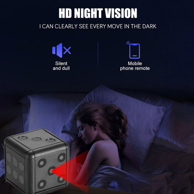 SQ16 Dice Shape Mini Camera 1080P Full HD Motion Detection Camera (Black) Newly