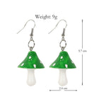 For Women Men Mushroom Earrings Mushroom Pendant Statement Dangle Hook Earrings