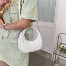Fashion Crossbody Bags Niche Design Women Round PU Leather Shoulder Handbags