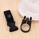 Portable Outdoor Hiking Nylon Webbing Bottle Holder Buckle Clip(Black) Newly