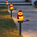 Christmas Solar Snowman Ground Lamp Garden Lawn Light Outdoor Lighting (B) Newly