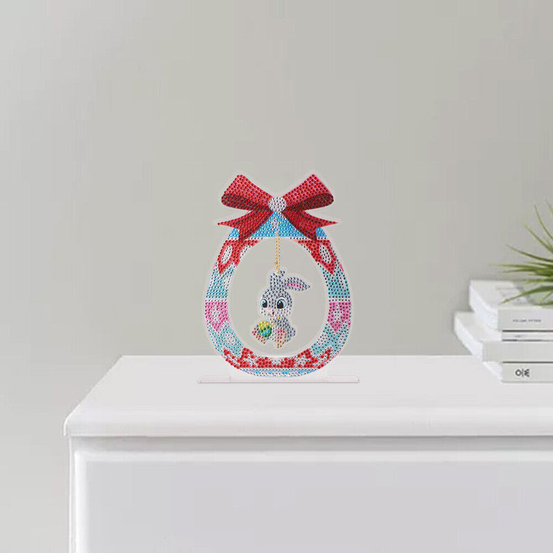 DIY Diamond Painting Ornaments Crystal Drill Easter Cute Bunny Handmade Crafts