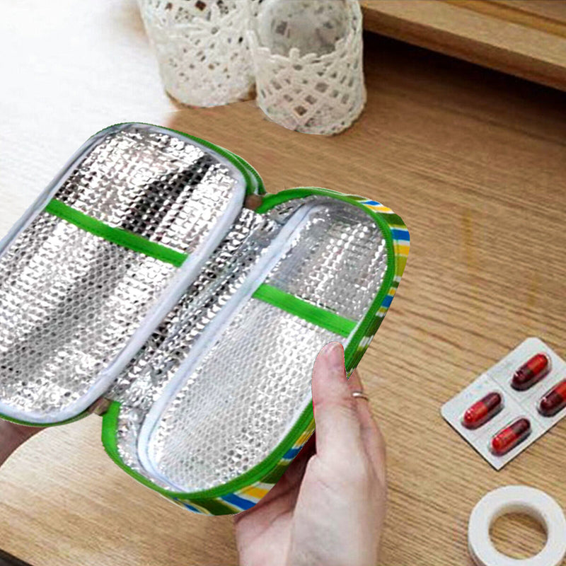 Insulin Cooler Travel Case Waterproof Insulated Cooling Medical Cooler Bag