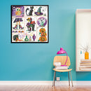 DIY Printed Canvas Cross Stitch Kits Halloween Day Animal 11CT Needlework Set