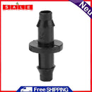 qiheiyipian 100pcs 1/4-Inch Straight Barbed Double Way Joint Drip Watering On