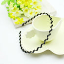 Men Women Black Fashion Sports Hoop Hairband Metal Wavy Headband