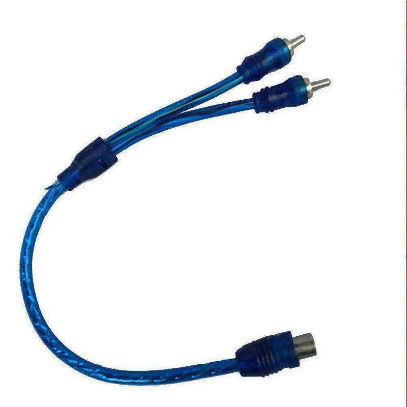 RCA Audio Jack Cables Y Adapter Splitter 1 Female to OFC Plug Male N5S0 2 R5T8