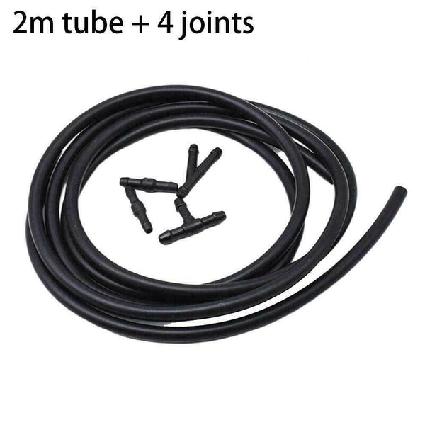 Black Rubber Tube Pipe Hose Windscreen Wiper Washer Jet O4U7