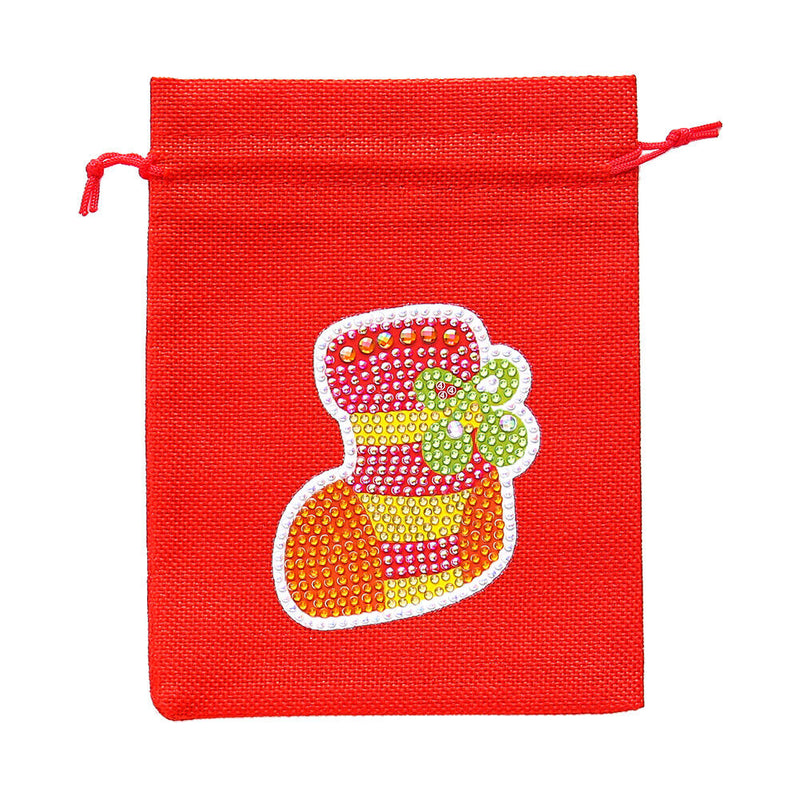 Drawstring Christmas Candy Bag DIY Diamond Painting Kit (FD006A+FD006B)