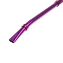 Stainless Steel Drinking Straw Reusable Sucker Spoon Filter Supply (Purple)