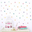Multicolor Dots Wall Stickers Polka Dot Decals Stickers Decor Bedroom Fo H9I8