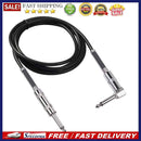 6.5mm Jack Guitar Lead Cable Straight Male to L Angle Male Speaker Audio Co