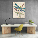 Dragonfly on Plant Diamond Painting Kit 5D DIY Full Round Drill Picture Drawing
