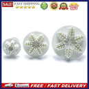 3pcs Plastic Snowflake Embossing Mould Fondant Cake Decoration DIY Baking T