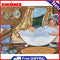 Oil Paint By Numbers Picture DIY Painting Bathing Woman Acrylic Paint Decor