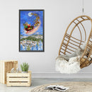 5D DIY Diamond Painting Santa Elk Sled Full Drill Rhinestone Mosaic Art Picture