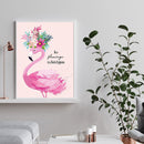 Frameless Painting By Numbers Art Flamingos Words DIY Digital Painting On Canvas