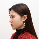 Drop Stud Earrings Asymmetry Dangle Earrings Gossip Yin Yang Tai Chi Earrings