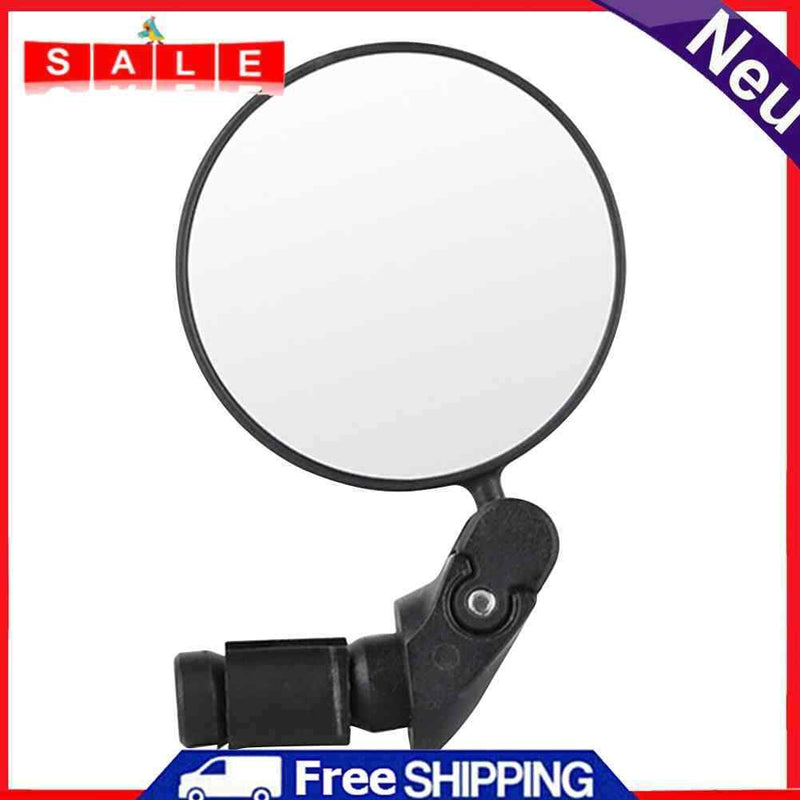 Foldable Bicycle Handlebar Convex Reflector Road Bike Adjustable Rearview Mirror