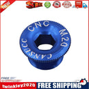 CANSUCC Bike Crank Cover Screws Bicycle Crankset Bolt Cap Screw (Blue M20)