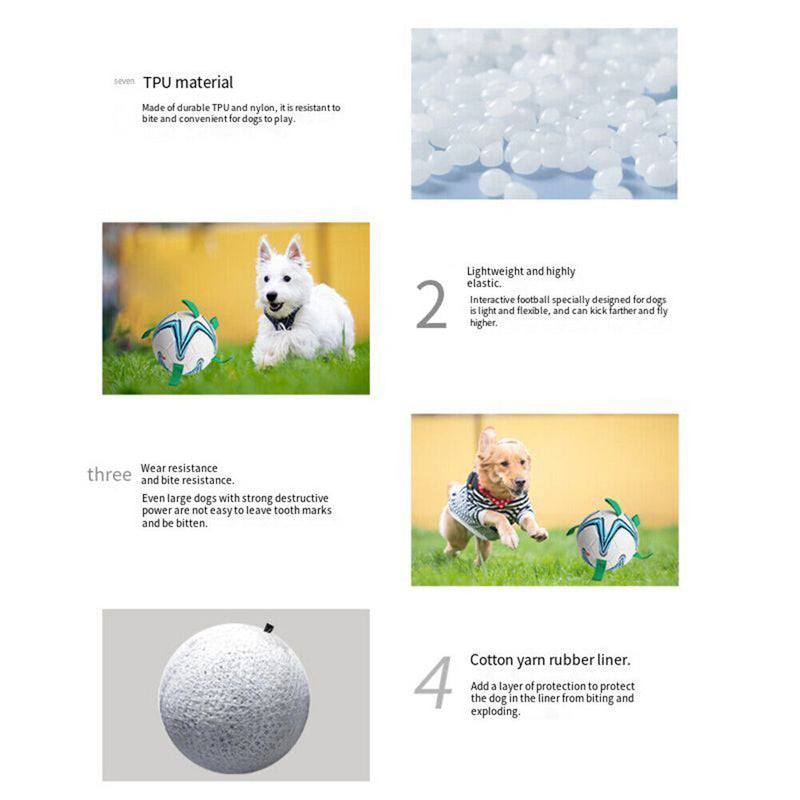 Rubber Dog Football Toys Puppy Chewing Pets Interactive Outdoor Paly Balls Newly