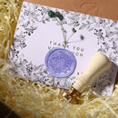 Fire Paint Sealing Wax Tablet Lacquer Seal Pill Envelope Decor (Ice Purple)