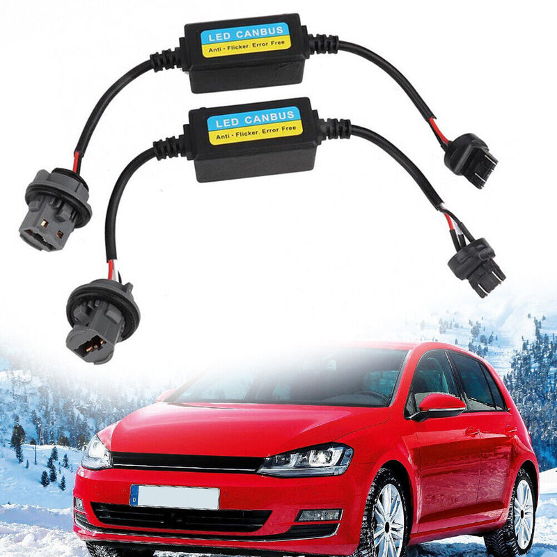 1 Pair T20 7443 LED Turn Signal Brake Light Canbus Anti Flicker Resistor Newly