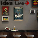 #A Fashion Metal Signs Decorative Wall Anti Glare Perfect Size for Cafes Decorat